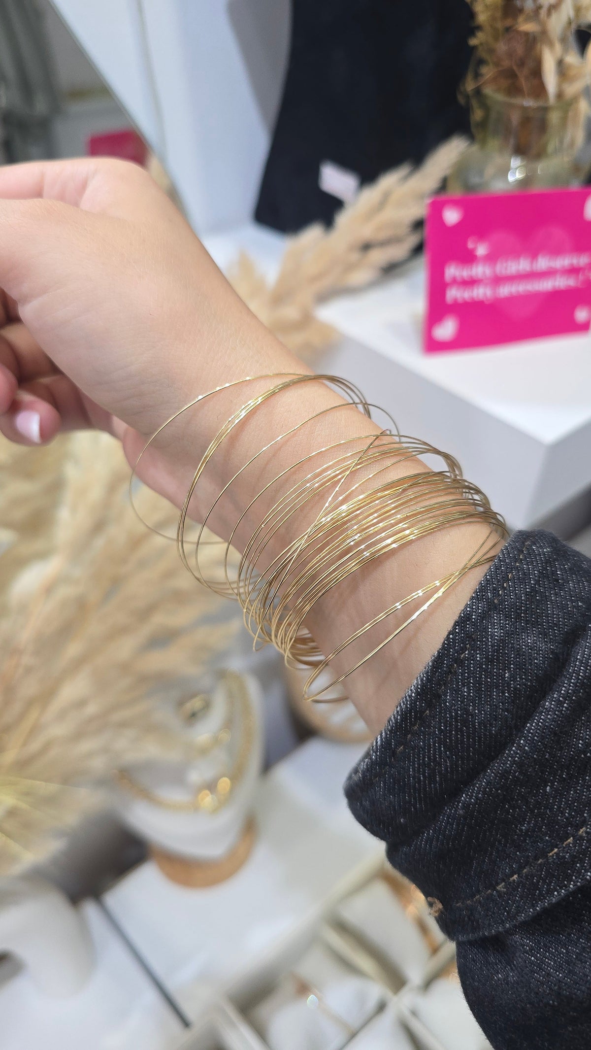 Sertla fine (40 Bracelets) - doré