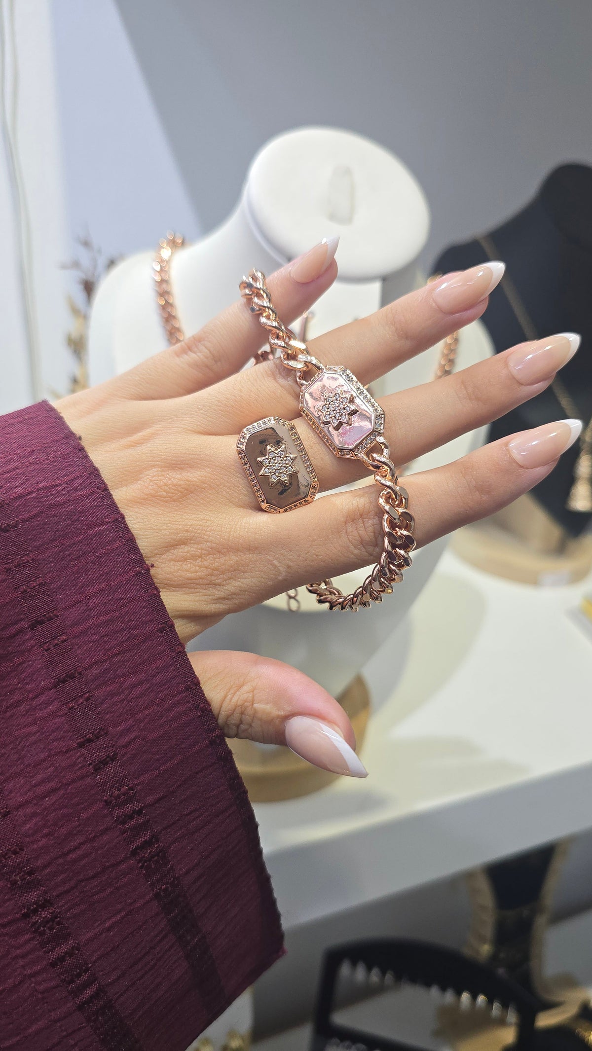 Ensemble VELORIA - Rose gold