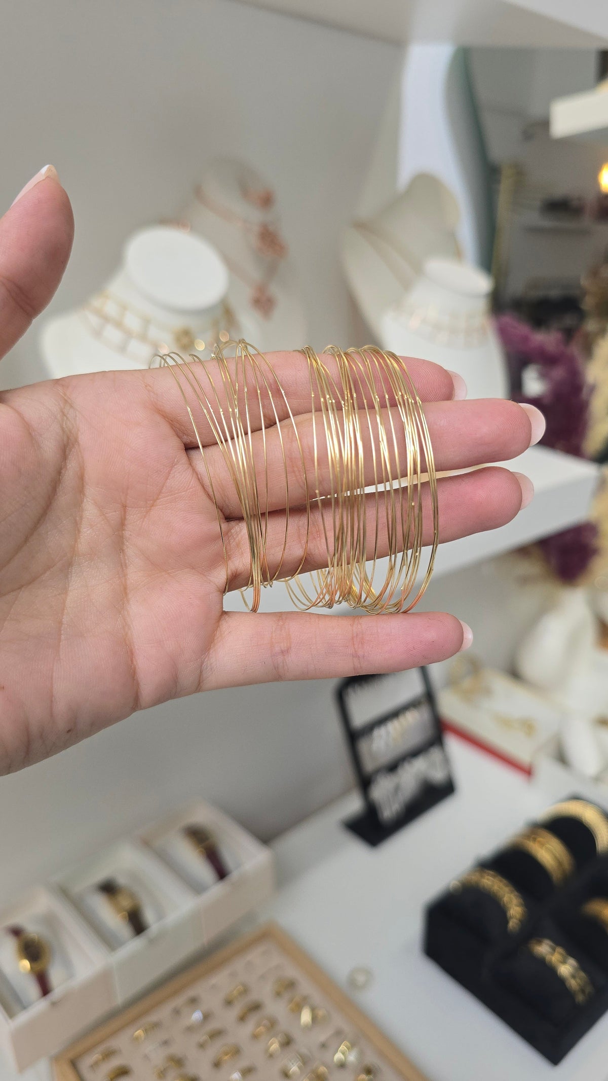 Sertla fine (40 Bracelets) - doré