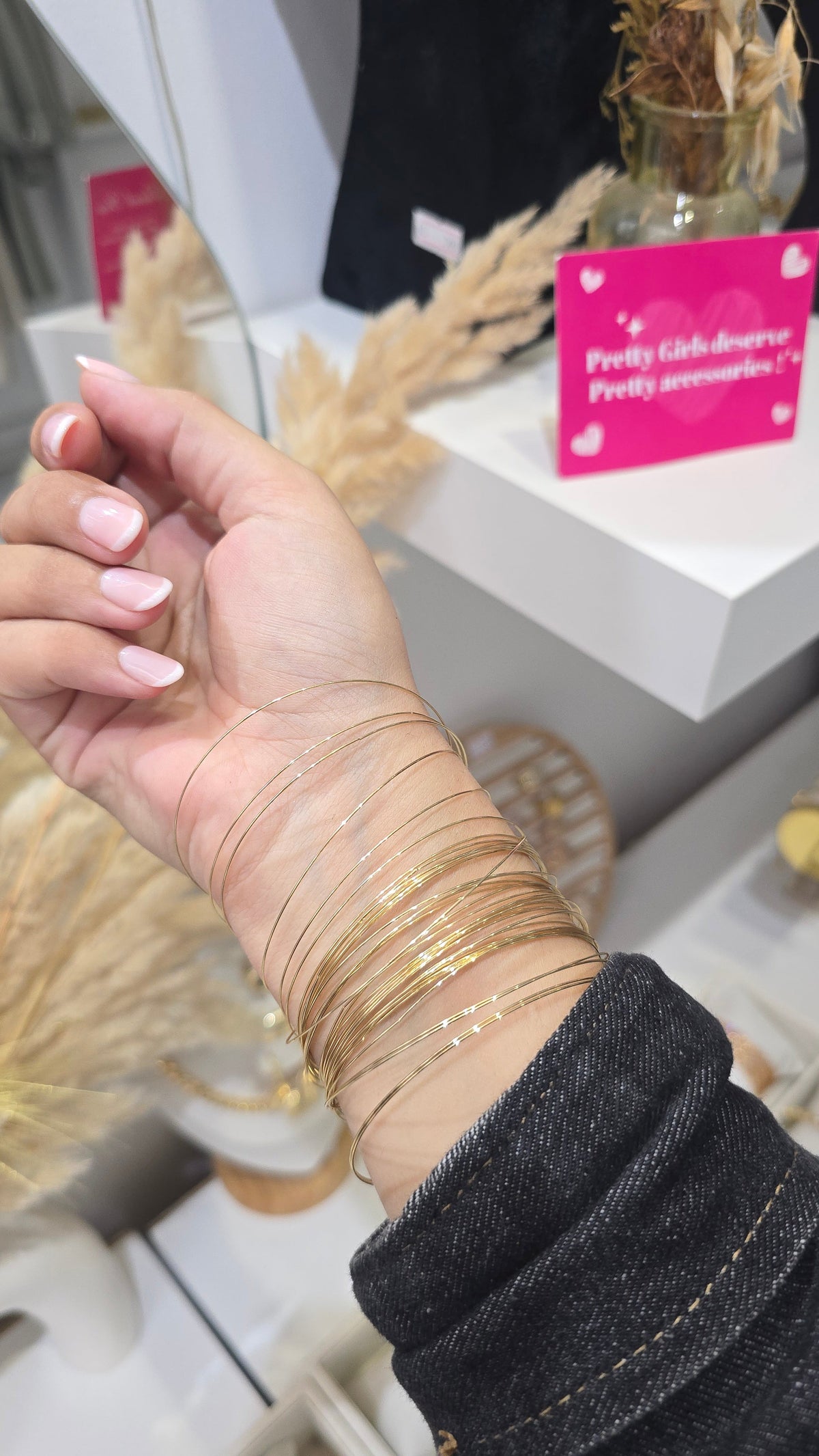 Sertla fine (40 Bracelets) - doré